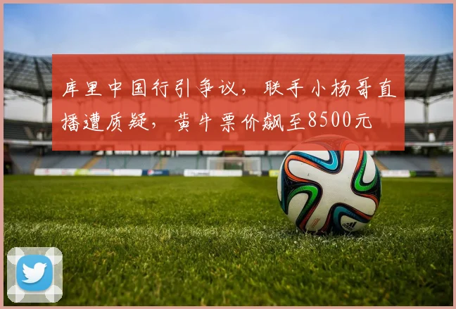 库里中国行引争议，联手小杨哥直播遭质疑，黄牛票价飙至8500元